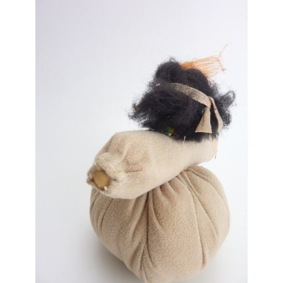 Vintage Native American Indian Folk Art Stuffed Doll - Picture 3 of 5